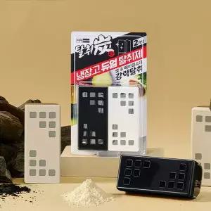 애경 탈취탄 숯 & 베이킹 냉장고 듀얼 탈취제 55g x 4개 악취제거