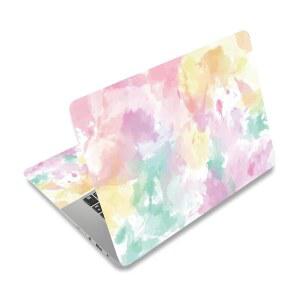 [포르르] PLIGREAT 수채화 텍스처 노트북 스킨 데칼, 컬러풀 스티커 12인치 13인치 13.3인치 14인치 15인치 범용 탈착식 비닐 아트 프로텍터 넷북 PC 커버 데칼