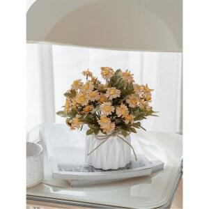 꽃꽂이 북유럽 모조 튤립 견화꽃 건화 인테리어 발부과 플라스틱 높은 부케 아름다운 테이블