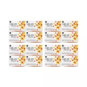 [해피바스]식물나라 비누 캐모마일 모이스처 90g 4입 x4 /세안비누