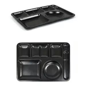 멜라민 급식소 병원 학교 배식 식판 40.5cm 2호 블랙