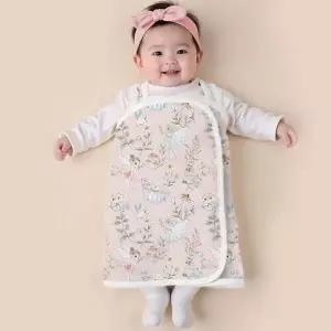 모로방사 방지 순면 아기 조끼형 슬리핑백 배싸개(0세-3세)