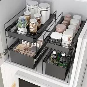 미니 슬라이딩 철재 선반 다용도 틈새 수납장 (WFKIK81)