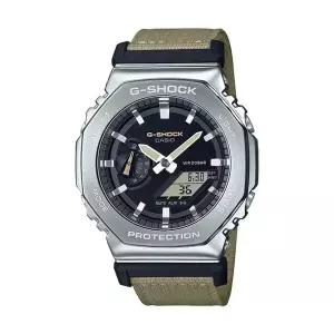 [신세계라이브쇼핑]지샥 GM-2100C-5A 지얄오크 팔각 메탈 나토밴드 남성 아날로그 전자 시계