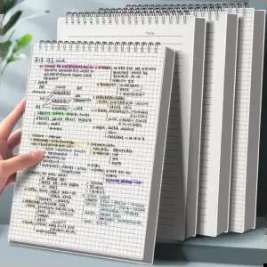 수학공책 스프링 노트 그리드형 상철 필기노트 다이어리 A5