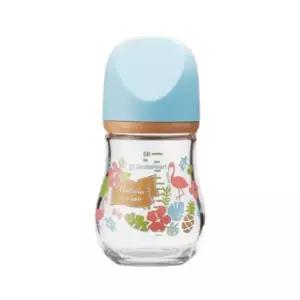 더블하트 신생아 유리 젖병 160ml 젖꼭지 SS 블루 BNS