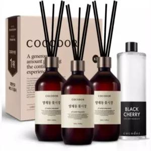 프리미엄 디퓨저 500ml 3개입+리필액 500ml 대용량 실내방향제 인테리어 집들이선물