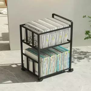 북트레일러 철제 북카트 트롤리 북트레이 이동식 책꽂이