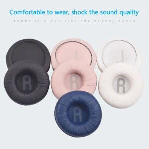 이어 패드 교체 용 가죽 폼 쿠션 패드 커버 JBL JR300 T450BT T500BT Tune600 헤드셋 70mm 이어 패드 용 상단 헤드 밴드