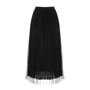 [롯데백화점]티뷰 플리츠 밴딩 샤 스커트_V6A-CSK006