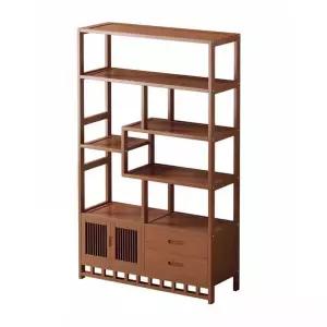 차진열장 찻잔 진열대 홈카페장 원목 그릇 장식장