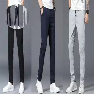 밴딩 남성 겨울 기모바지 세미팬츠 따뜻한 슬랙스