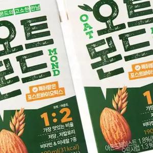 오트 음료 귀리 우유 식물성 음료 아침 식사 대용 귀리유 190mlx24팩