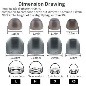 소니 하이브리드 실리콘 이어 팁 교체용 소프트 이어 팁, 소니 WF1000XM4 WF1000XM5 C300 SP800N