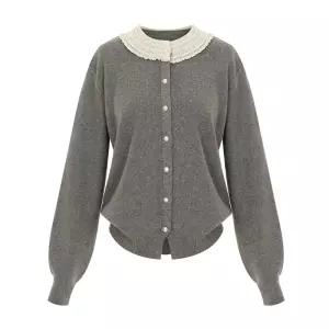 [정상가 119000원][봄 인기 신상][티뷰] 진주레이스라운드가디건_V6A-CCA012