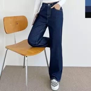 HSSG WJ21 여자슬림와이드데님청바지 나팔바지 스키니 와이드 여성하의 스키니 밴딩