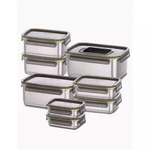 스텐락 반찬통 스텐 김치통 밀폐 용기 슈어 패밀리 8P 세트
