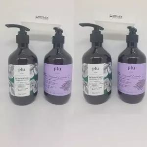 플루 스크럽워시 자몽피치 500mlx2+플루테라피 바디워시 베르가못 라벤더 500gx2 k뷰티
