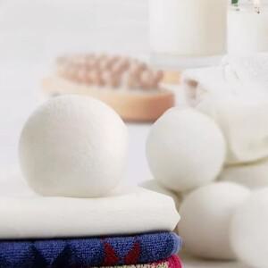 100% 울 드라이어 볼 -  재사용 가능 섬유 유연제 건조 시간 및 정전기 감소 천연 세탁 보조제