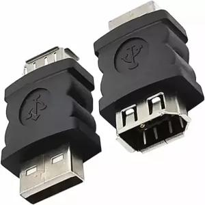 LBSC 2피스 Firewire IEEE 1394 6핀 USB 어댑터 프린터 디지털 카메라 PDA 하드 디스크 스캐너용 to 컨버터