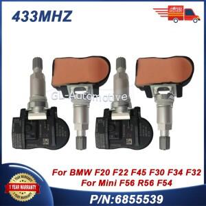 (4) TPMS 세트 6855539 BMW 1 2 3 4 i3 i8 X1 X2 X5 X6 미니 컨트리맨용 타이어 압력 센서 6856209 3610 68