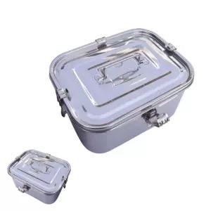 굿테라 밀폐 반찬통 스텐김치통 키친플라워 밀페용기 냉장도 3L