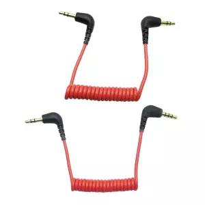 RODE SC7 SC2 용 3.5mm TRS  3.5mm TRRS 어댑터 케이블 교체 비디오 마이크 무선 GO 비디오 마이크로 타입