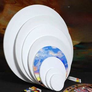 페인트 대형 캔버스 80cm 아트 원형 보드 추상화