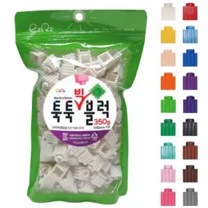 이지툭툭 빅블럭 350g 리필_18색미니블록 조립 어린이 학습용 교육용 공룡