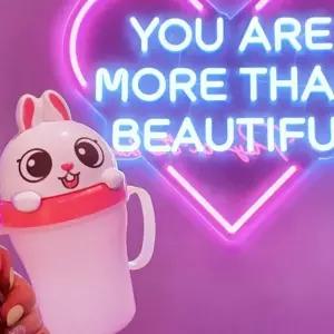 흘림방지 입체 빨대컵2어린이집준비물 유치원물 물병 빨대 방지 용품