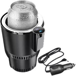 2-in-1 차량용 컵 워머 쿨러 스마트 머그 홀더 자동 차량 냉각 및 가열 텀블러 실용적인 냉장고 보온 음료