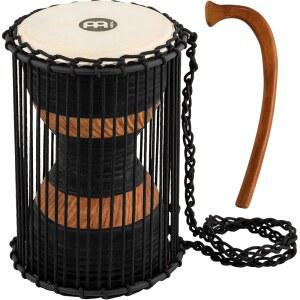 Meinl 아프리칸 말하는 드럼, 마호가니 나무 껍질과 비터 포함 - 중국산 아님, 중간 사이즈 염소 가죽 헤드, ATD-M