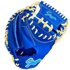 야구 쿠보타슬러거 소년용 주니어 소년연식 연식 포수 미트 김발형 부착 완료 JCMR 캐처 포수용 우투용 LT24 M2KZ 야구용품 스왈로 스포츠 블루 트렌치끈 LH