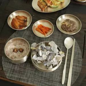 명성유기 실용 신합식기 1인 반상기 유기그릇 세트