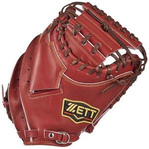 제트 ZETT 연식 야구 포수 미트 프로스테이어스 포수용 보르도브라운 4000 우던지기용 BRCB30222