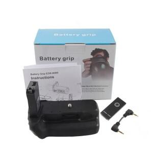 카메라 수직 배터리 그립, 캐논 호환호환 EOS 77D 800D 9000D Rebel T7i Kiss X9i 용 리모컨 포함