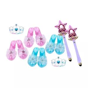 유치원 상상놀이 프린세스변신 역할놀이 공주왕관 구두 요술봉 세트 영유아