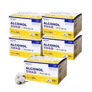 [기타][500매] 국산 밴드닥터 클린덤 알콜스왑 알콜솜 의약외품 에탄올 소독솜