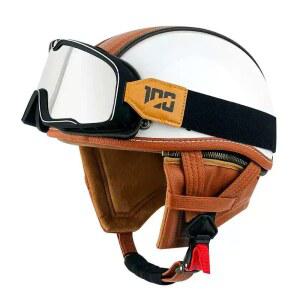 샤크팡 바이크 오토바이 레트로 헬멧 안전 라이딩 클래식