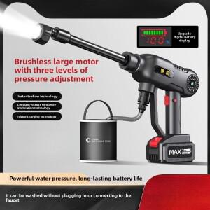 무선 자동차 세탁기 고압 물총 가정용 리튬 배터리 청소 거품 전기 충전식