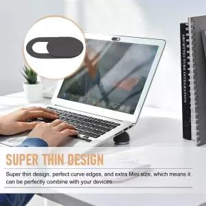A80ILaptop 웹캠 커버 슬라이드 12팩 MacBook iphone 호환 컴퓨터 노트북 Dell PC용 초박형 노트북 카메라