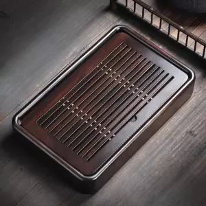 가정용 차판 차트레이 대나무 퇴수통 티트레이 차도구 찻상 다도 원목