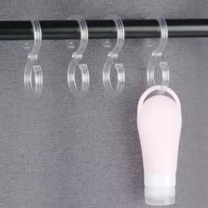 싱크대 파이프 고리 투명 8p 투명고리세트 8자투명고리 주방도구걸이 투명봉고리