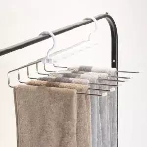 아임홈리빙 LINE 6단 접이식 스틸 바지걸이 1개