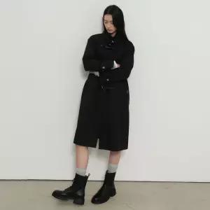 WOMAN 토글 싱글 트렌치 코트 [BLACK] / GF1LCT501