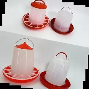 1.5KG 병아리 반자동 모이통 물통 사료통 닭먹이통 새