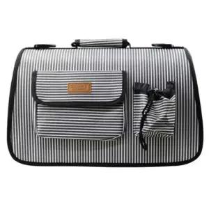 그레이 이동장 반려견 이동가방 1P 줄무니 L 외출 강아지가방