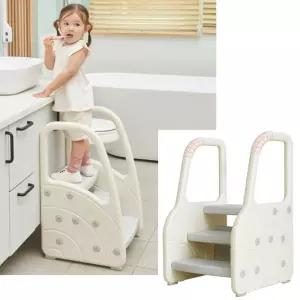 주방 세면대 유아계단 3단 디딤대 러닝타워 가성비 유치원 욕실 유아의자 아기욕실계단