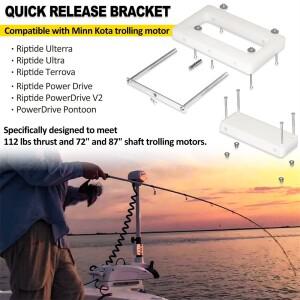 1854054 RTA54 민코타 컴포지트 퀵 릴리즈 브래킷 마운트 플레이트 립타이드 전동 스티어링 트롤링 모터 울
