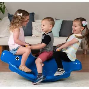 돌고래모형 시소 두돌아기 승용완구 어린이집용품